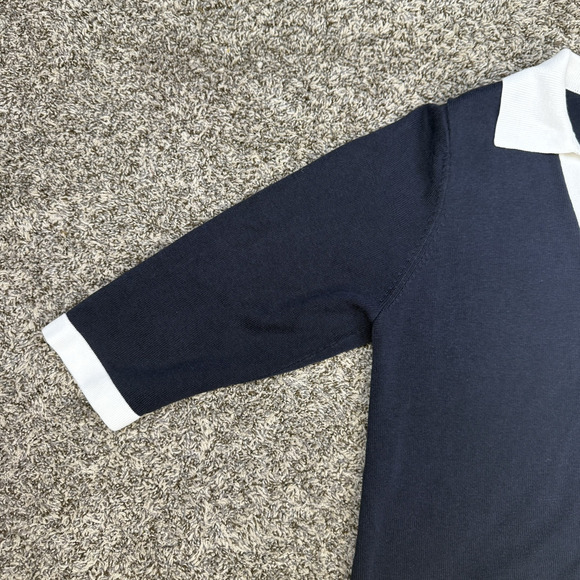 Women’s Christopher Banks Black and White Blouse Collared Size‎ Small - Picture 4 of 10